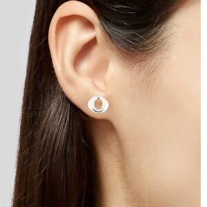 Elsa Peretti Tiffany & Co. Silver Circle Earrings